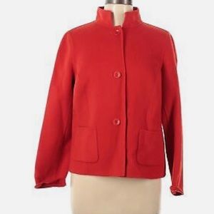 Talbots Women Red Wool Blazer